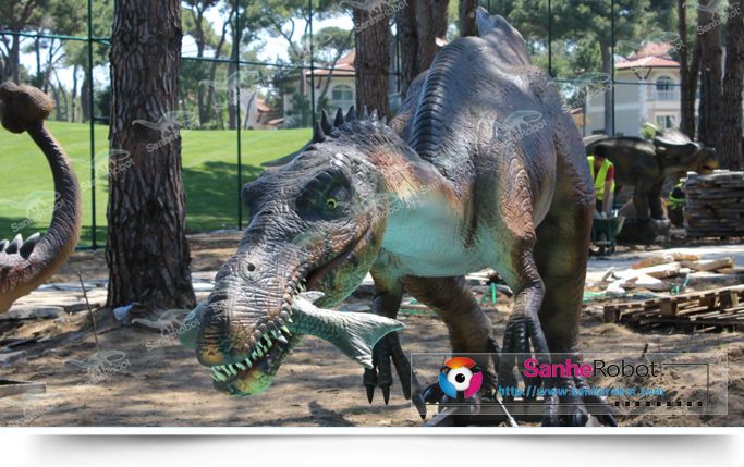 life size robotic animated dinosaur