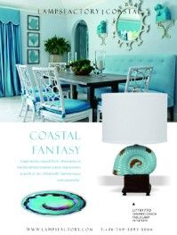 coastal Ceramic table lamp