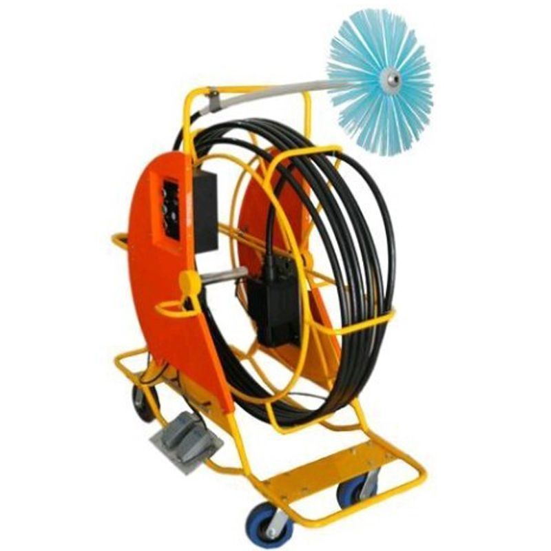 Air duct soft axle brush machine