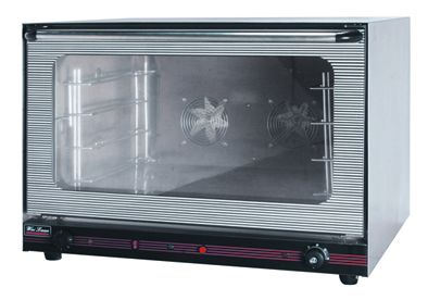 Electric convection oven with steam