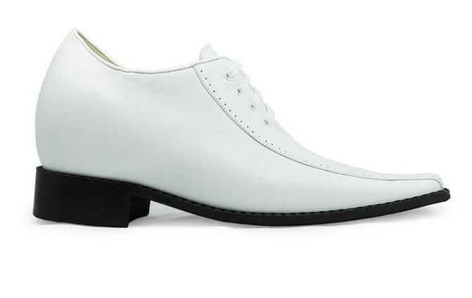 WhiteLeather dress shoes for men 