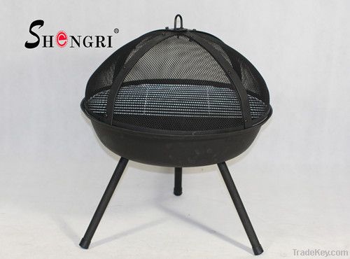 Shengri cast iron bbq with stainless steel grill
