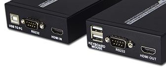 50M Single Cat5e/6 HDMI extender with KVM and IR