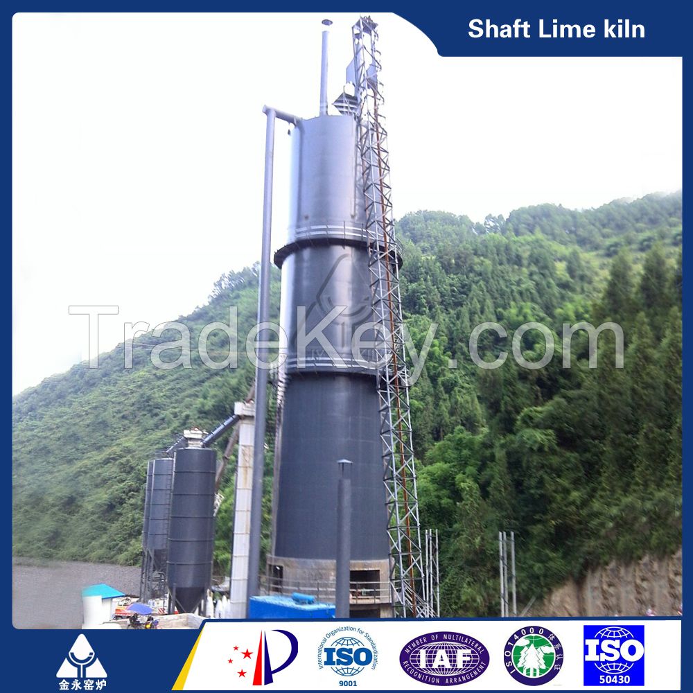 Vertical shaft lime kiln 200TPD lime kiln good sale