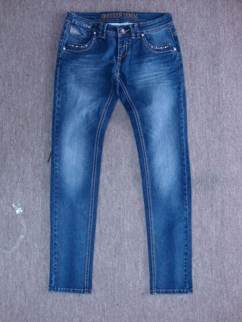 Ladies fancy cool  Jeans, enzyme wash, sand blasting