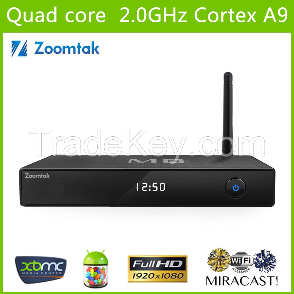 Amlogic S802 quad core KODI 4k m8 android tv box with 2G RAM 8G Flash