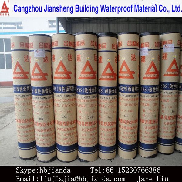 SBS modified asphalt  waterproofing membrane