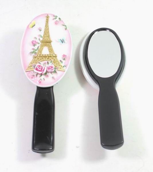 Polyresin Hair Comb with Metal Butterfly