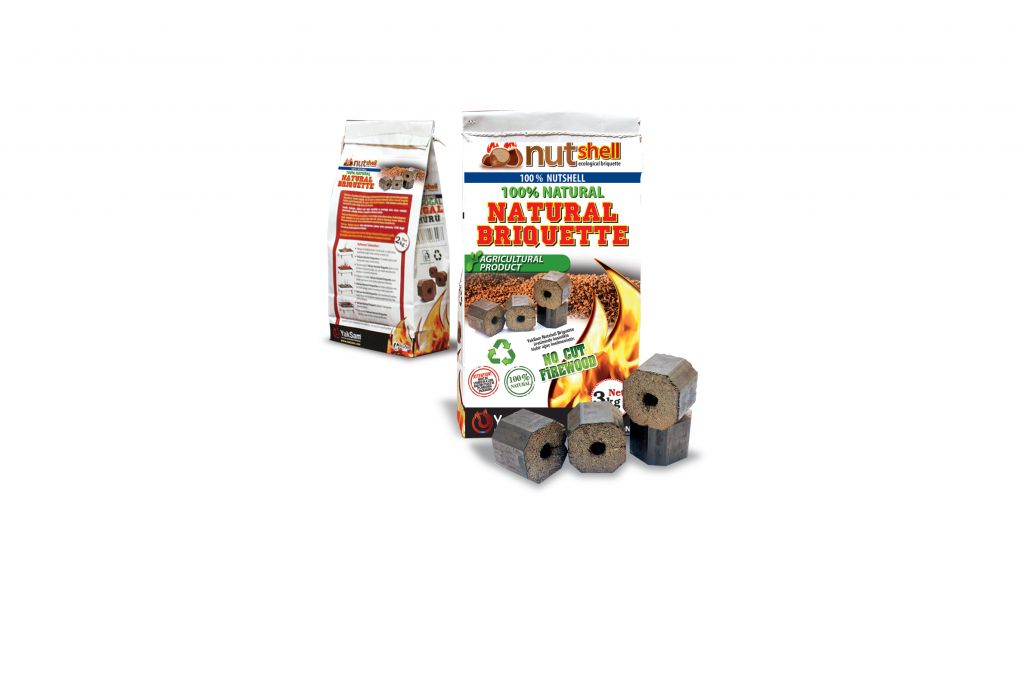 Nutshell Ecological Briquettes (for barbecues)