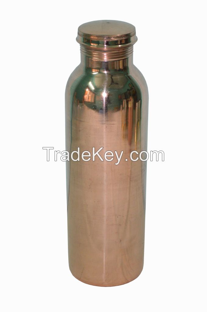  Raghav India 100% Genuine Copper Water Bottle Jointless 1 Litre Capacity