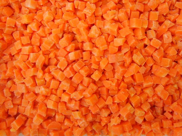 Frozen Carrot Dice