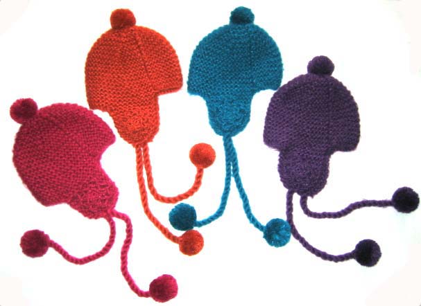 hand -knit hat
