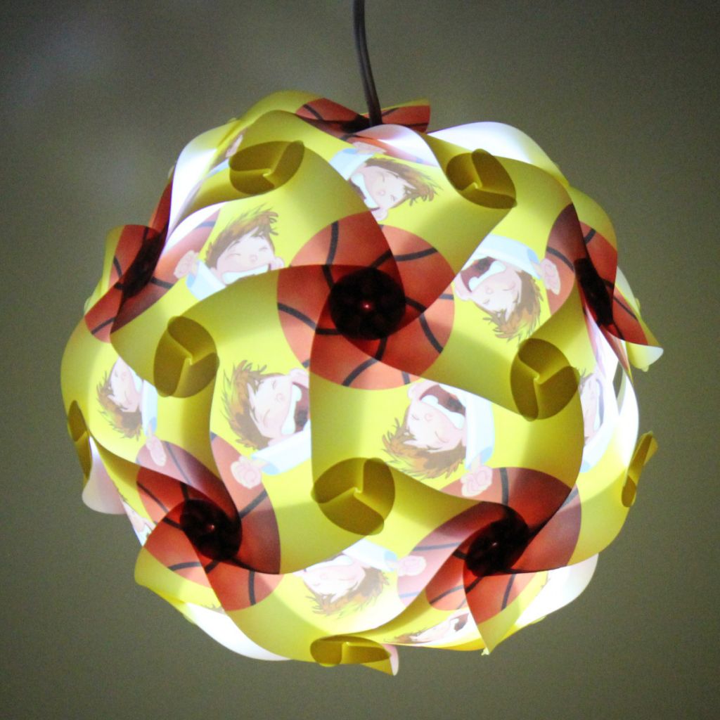 2014 new colorful iq puzzle light/jigsaw puzzle lamp ready stock with printed carton pattern