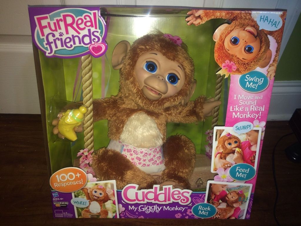 Brand New Sealed FurReal Friendsd Cuddles Monkey My Giggle Monkey Interactive Doll