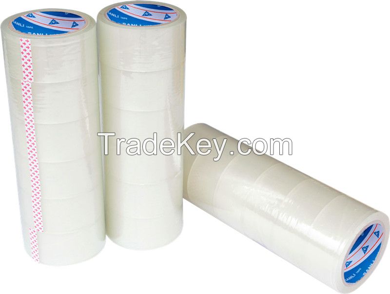 Transparent white Bopp packing tape with 90Y