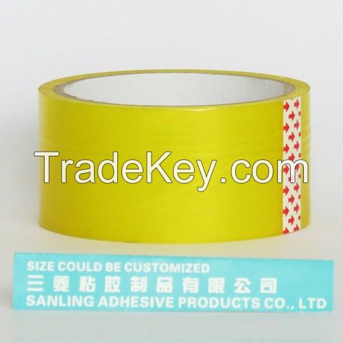 Yellowish Adhesive Packing Tpe with Lable