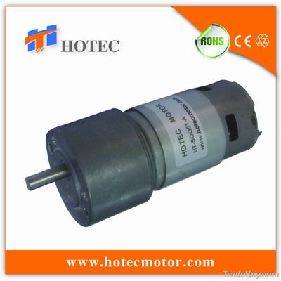 low rpm high torque 12V DC motor with gear reduction