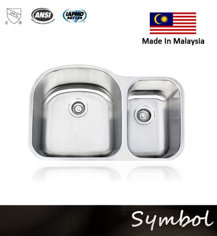 70/30 cUPC Malaysia stainless steel kitchen sink