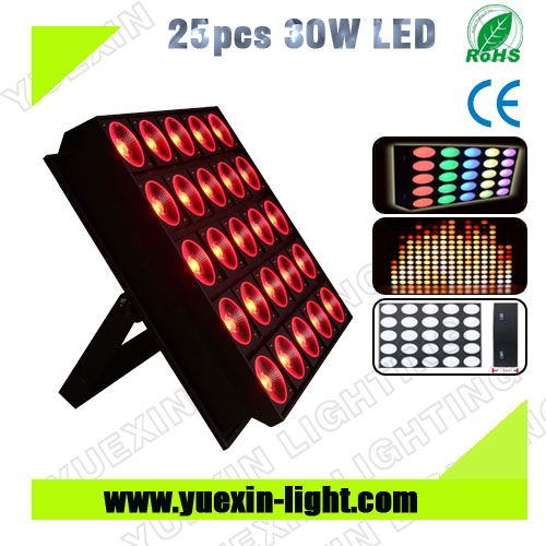 25pcs 30w RGB 3in1 led matrix dot light, led dot matrix pixel light  