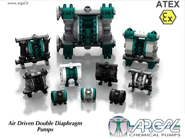 ARGAL DDA PUMPS, air operated double diaphragm pumps