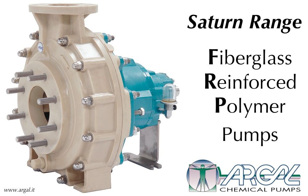 ARGAL Centrifugal FRP (fibre reinforced polyester) pumps