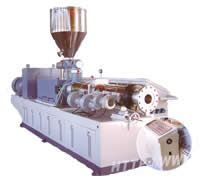 series conical twin screw extruder