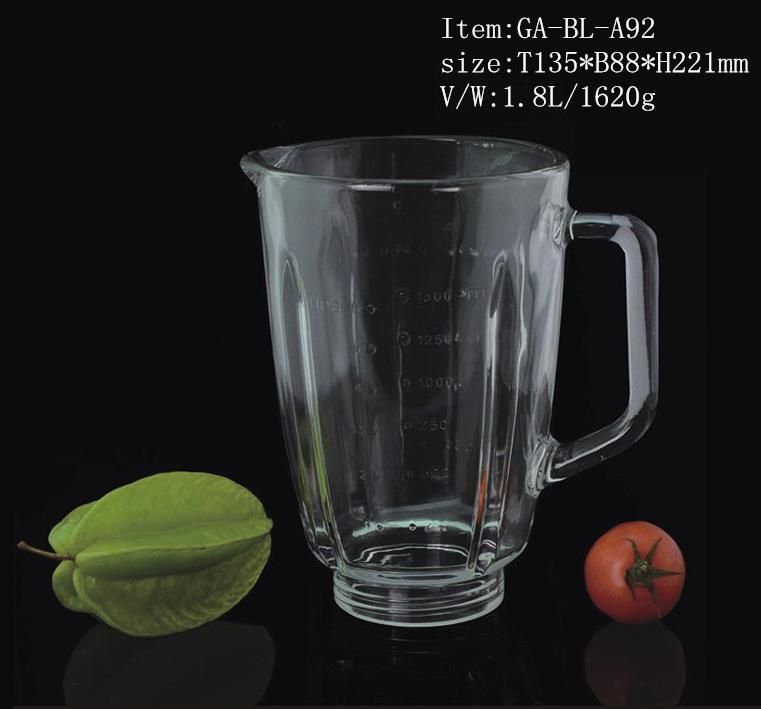 1800ml blender glass jar glass beaker for national juicer
