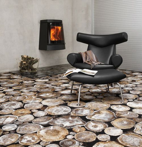 Polished porcelian tiles