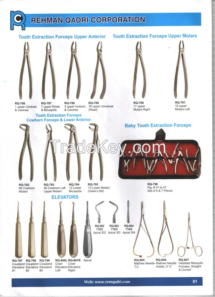 TOOTH EXTRACTING FORCEPS. PLEIRS