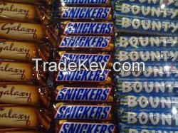 Kinder Bueno, Snickers, Mars Chocolate, Twix, Kitkat, Bounty, Nutella