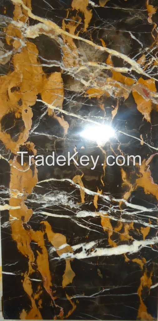 Black & Gold Marble Slabs