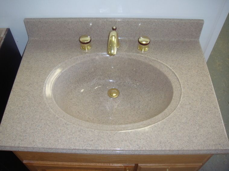 Artificial marble vanity top and Artificial granite top.