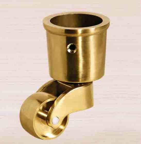 elegant design furniture brass castors with international standard for cabinet