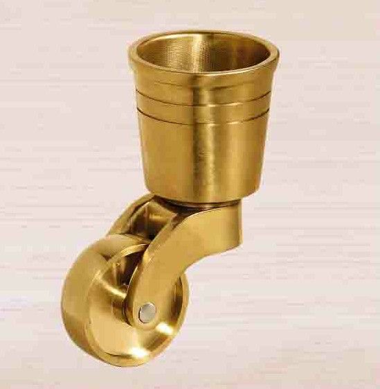 elegant design furniture brass castors with international standard for cabinet