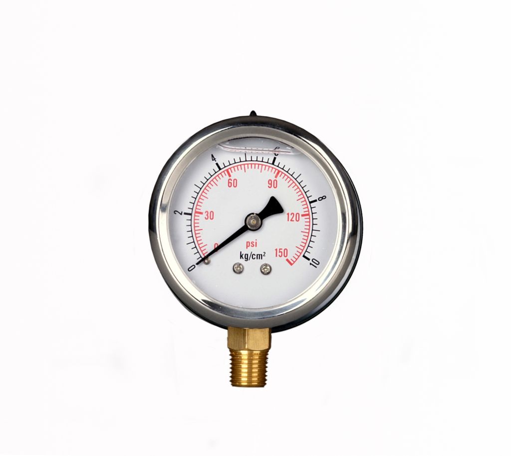 Oil liquid filled pressure gauge 