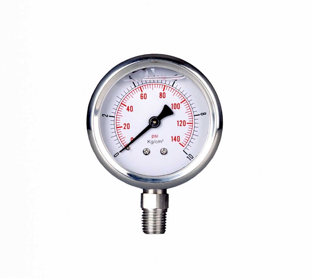 All stainless steel pressure gauge 