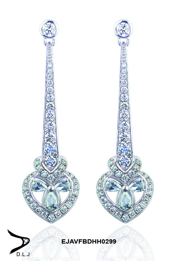 Vintage Fusion Elegant Chandler Diamond Earrings 