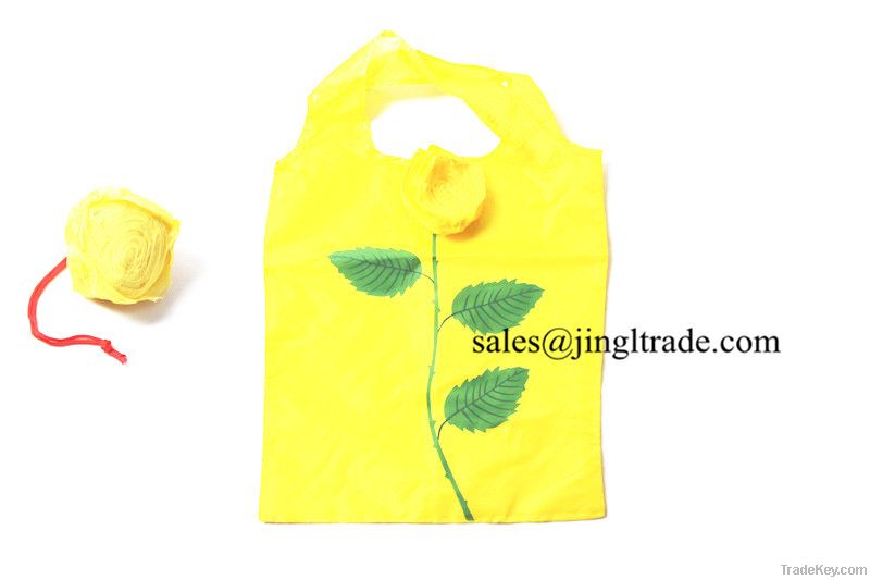 Roses environmentally friendly folding shopping bag