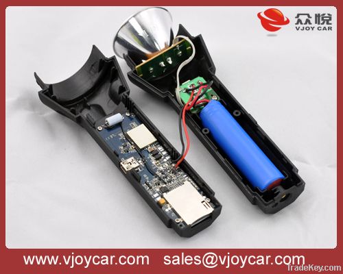 High spy gps tracking device led torch light