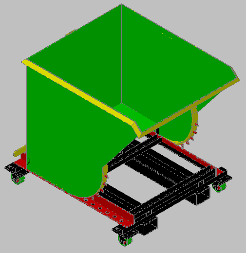 Garbage Skip, Hopper and Trolleys