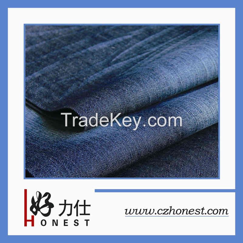 High Quality Cotton/ Polyester Broken Lines Denim Fabric (HLS-M152)
