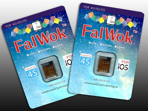 New FalWok iOS 7 For iPhone 4S All iOS 7 Carrier Unlock sim card Work 3G sim card iOS 7