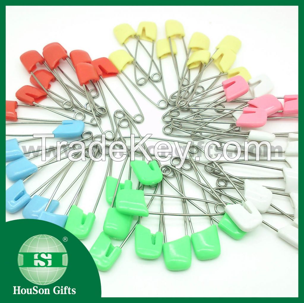 2014 New Product Custom Plastic Head Safety Pins