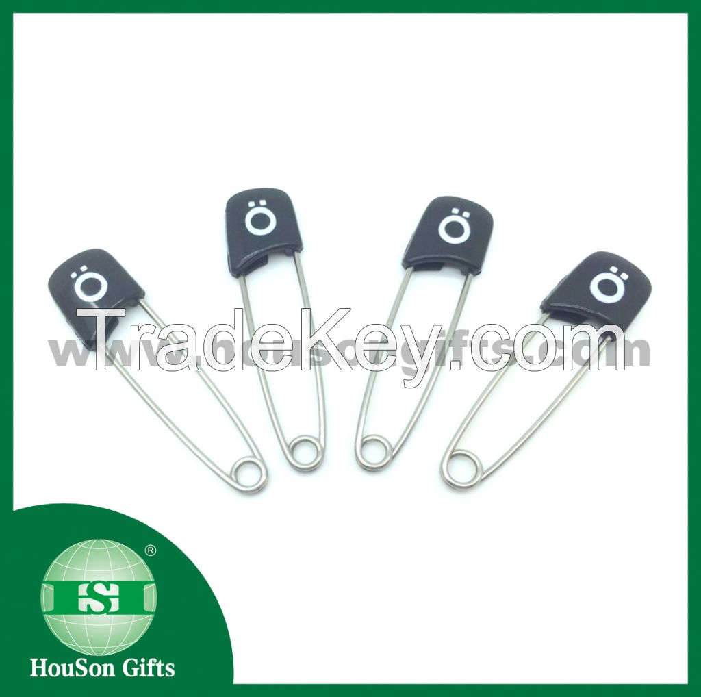 2014 New Product Custom Plastic Head Safety Pins