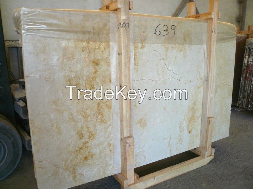 Crema Royal Marble Slabs, Spain Beige  Marble