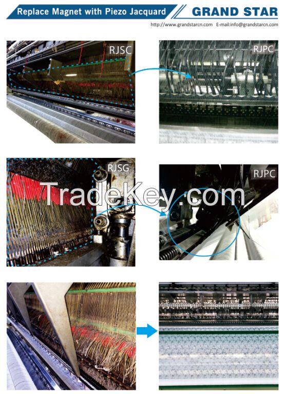 Warp Knitting Machine / Karl Mayer Lace Knitting Machine modification services for Add Piezo Jacquard to Multi-bar Machine