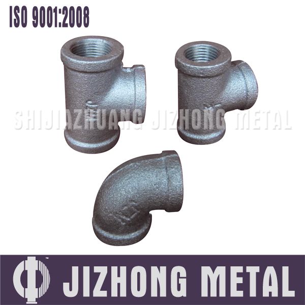 Hot dipped galvanized malleable iron pipe fitting