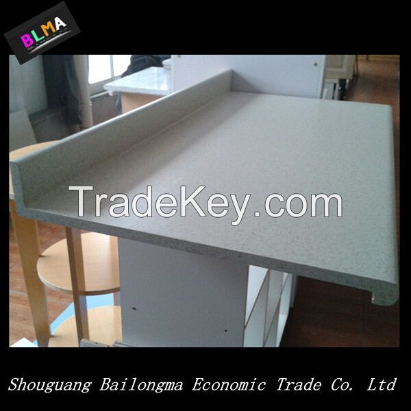 HPL laminated MDF or particle borad kitchen counter top/HPL table top/HPL worktop