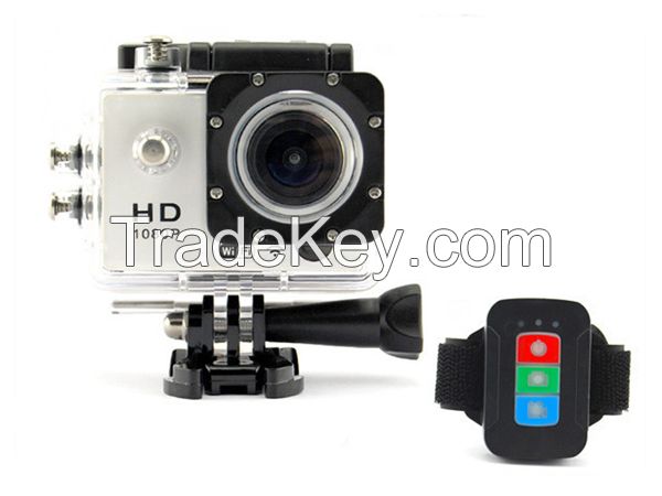 (UC10) 30 meter waterproof sport camcorder action camera with remote control 