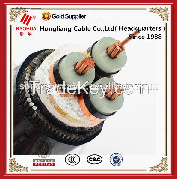 35kV XLPE insulated  steel wire armoured power cables for Power Station